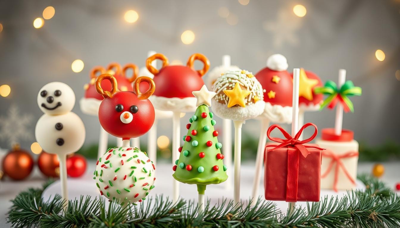 christmas cake pops